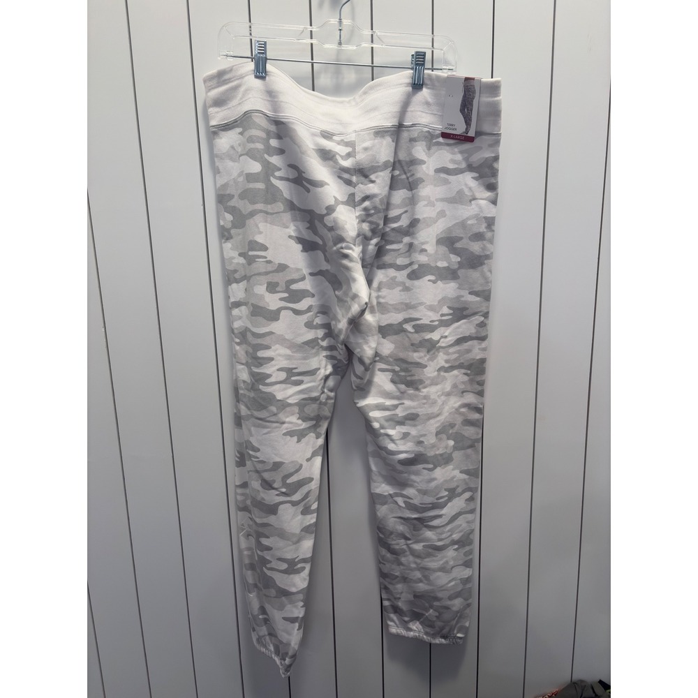 Calvin Klein Joggers Womens XL Grey Camo NWT Drawstring Athleisure Streetwear - Picture 3 of 3